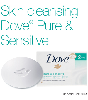 dove pure and sensitive soap